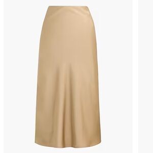 J Crew Silky Bias Skirt—champagne gold—Sz xxl